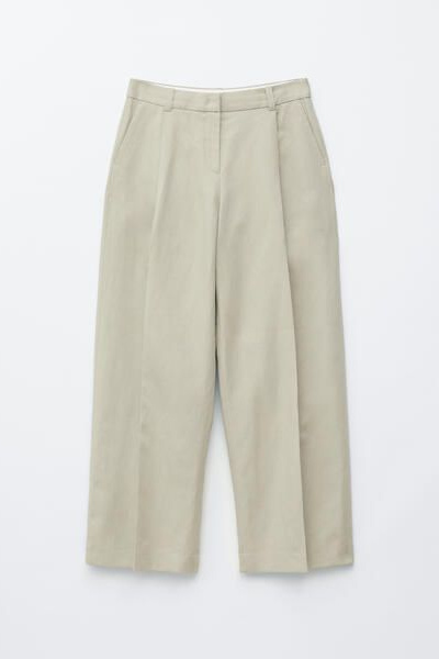 Cotton-Linen Blend Trousers