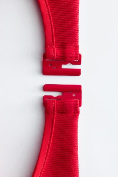 Ribbed Bandeau Bikini Top