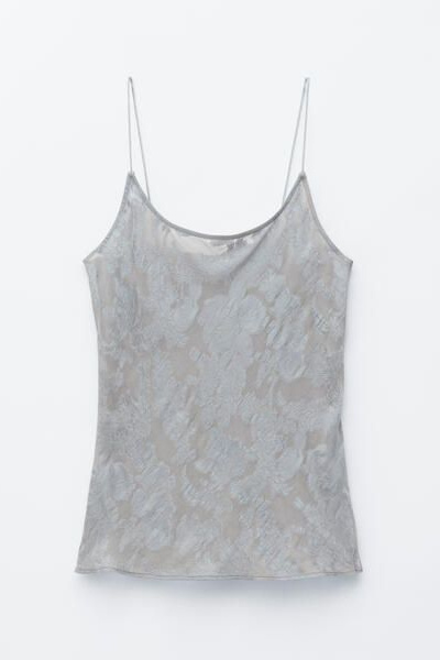 Sheer Satin Jacquard Camisole