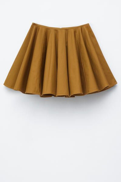 Cotton Circle Mini Skirt
